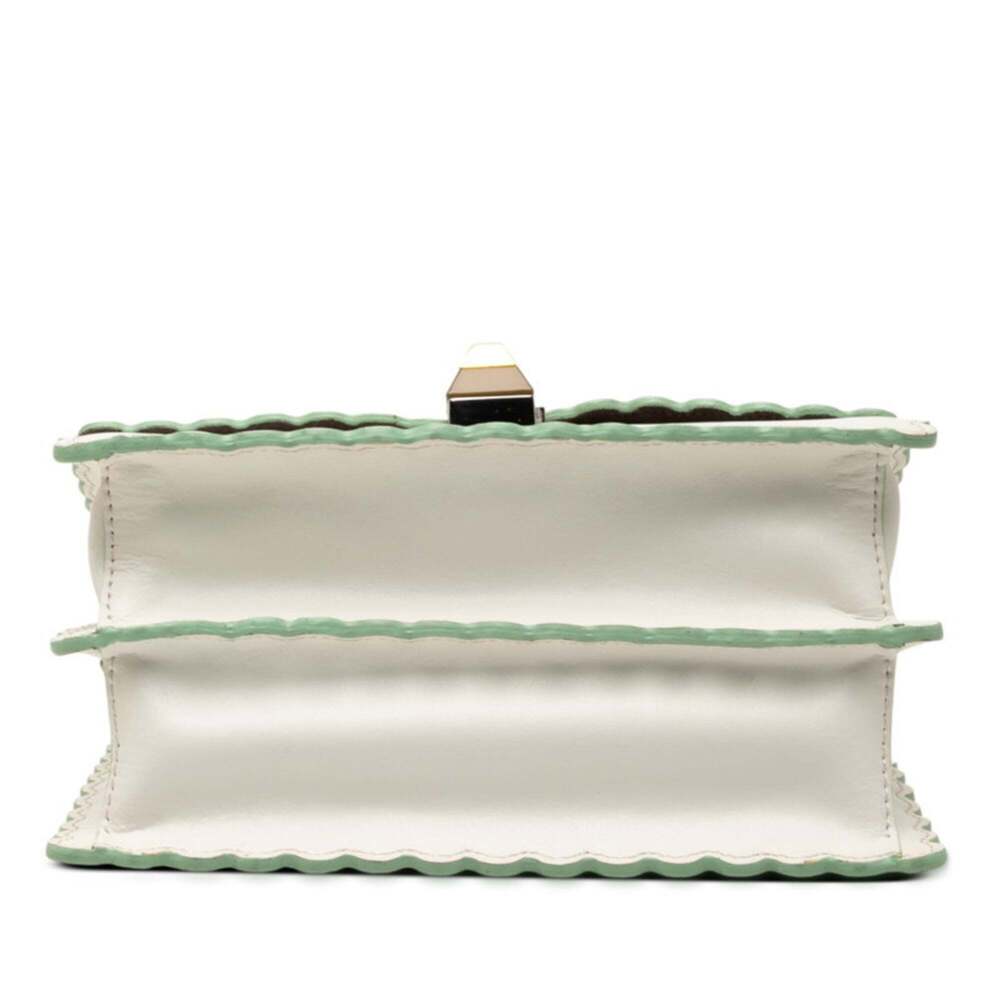 FENDI White Leather Shoulder Bag - Picture 3 of 6